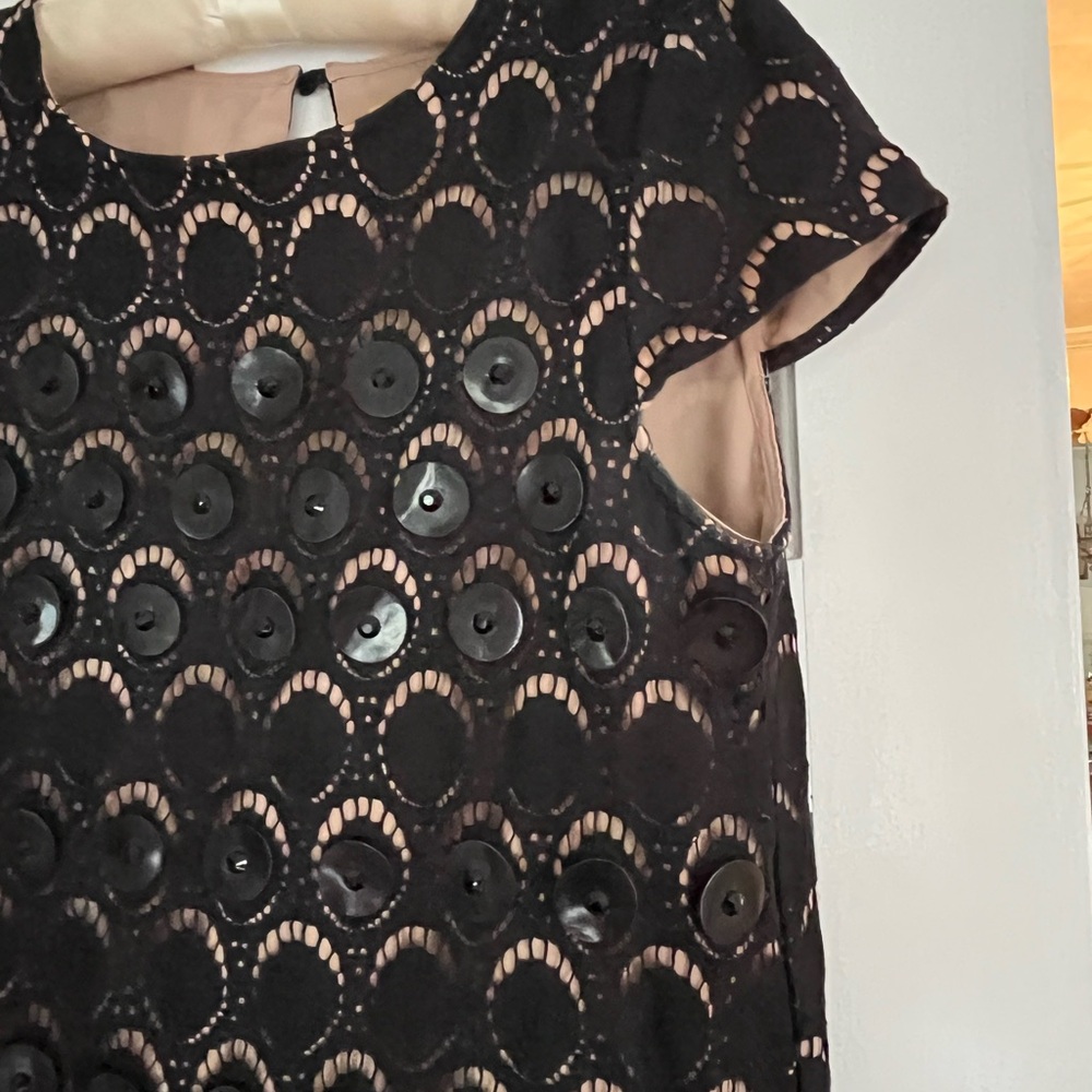 Catherine Malandrino Black Circle Pattern Mini Dr… - image 3